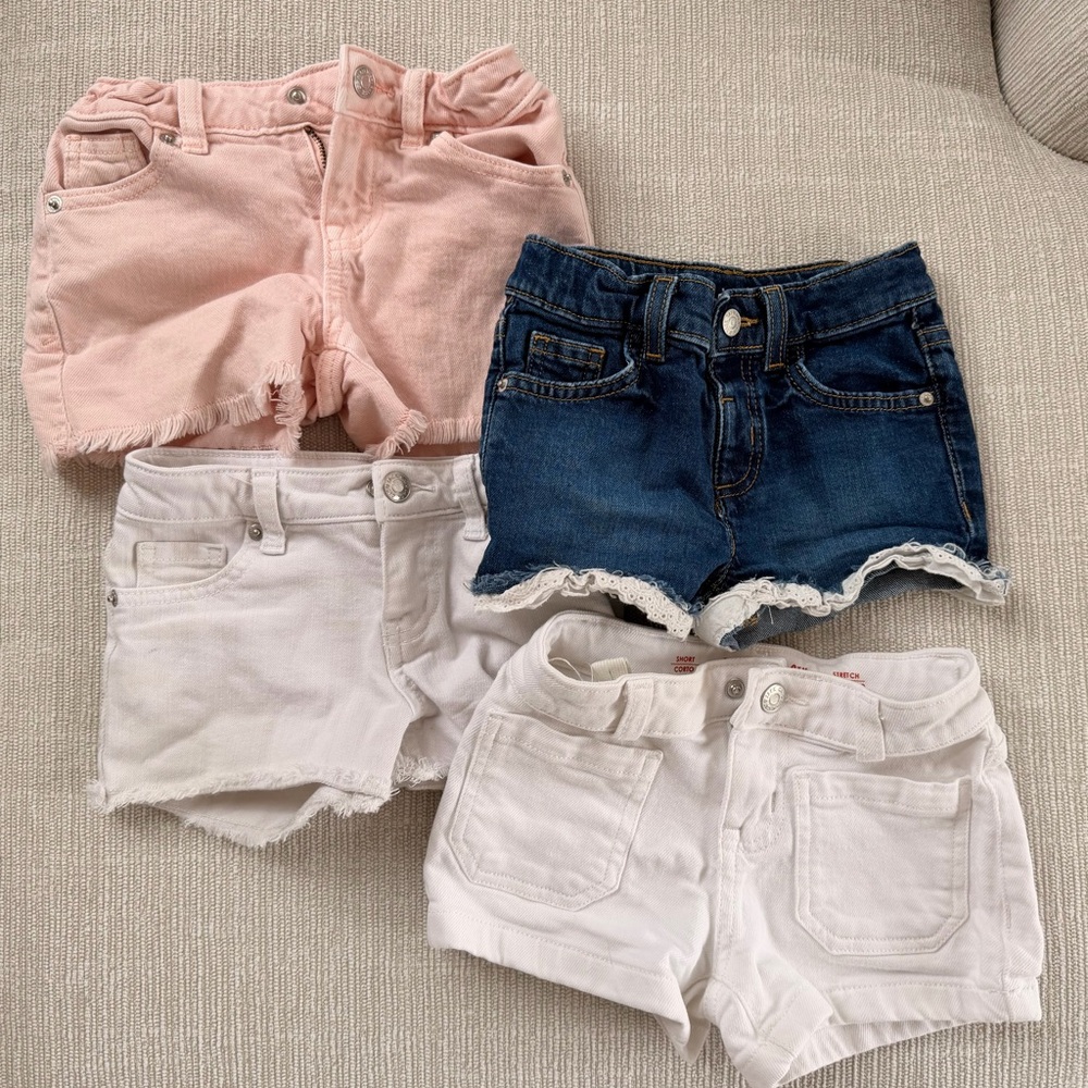 Bundle of Four Cat & Jack 4-5T Jean shorts